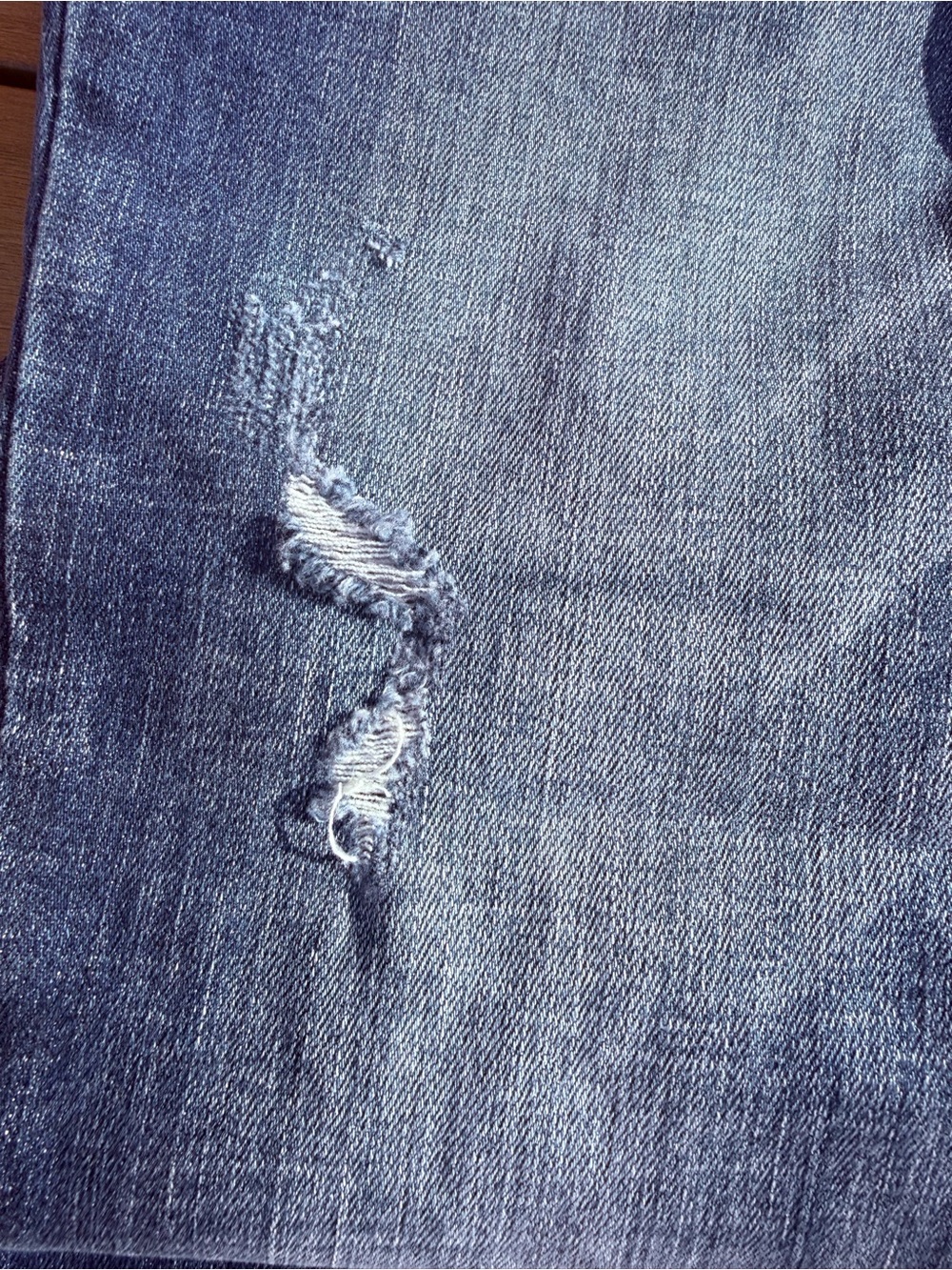Judy Blue Women's Blue Flare Jeans with Distressed Detail - Picture 7 of 13